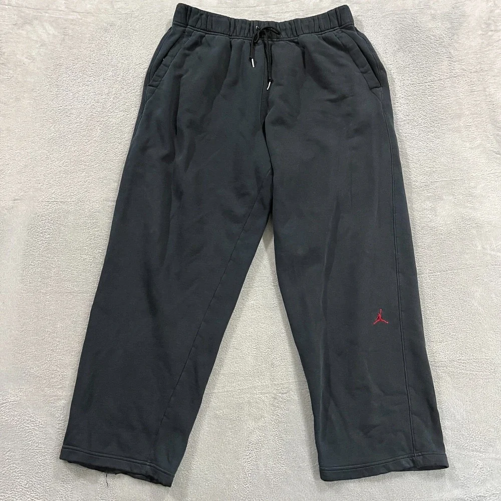Jordan Sweatpants Men's 2XL Fleece‎ Y2K Baggy Black 355371-011